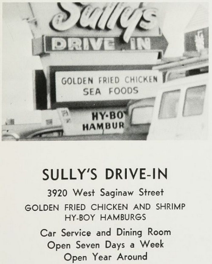 Sullys Drive-In - High School Yearbook Ad (newer photo)